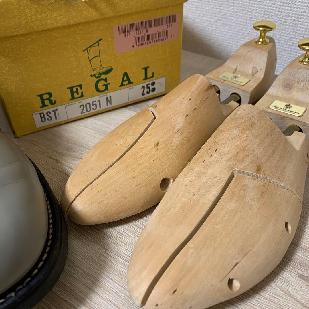 グラントさん専用 REGALサドルシューズ(25cm)グレー/ブラック)中古品