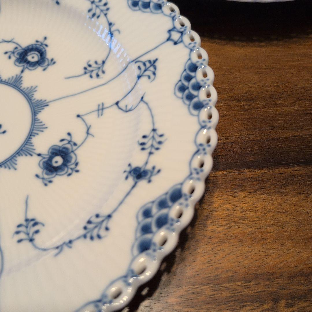 ロイヤルコペンハーゲン ブルーフルデッドフルレース2枚セット(25cm)