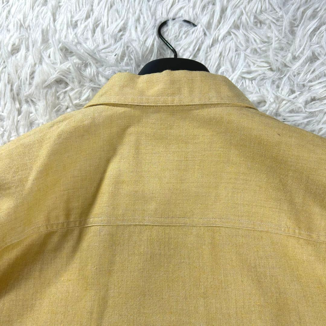 極美品✨BUGUTTA オーバーサイズシャツ　L イエロー　ボタンダウン