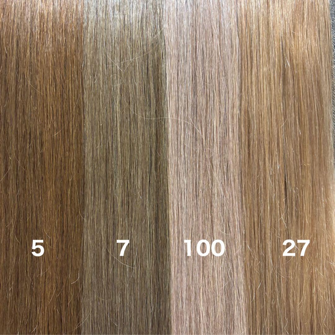 編み込みエクステ 67束毛　ロングストレート