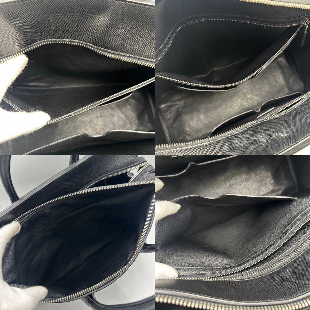 美品✨ PRADA 大容量 ボストン トートバッグ サフィアーノレザー ビジネス