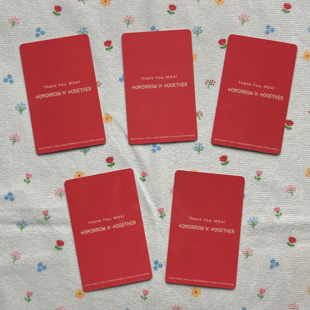 TXT MOA ZONE 限定 FC 特典トレカ 5枚