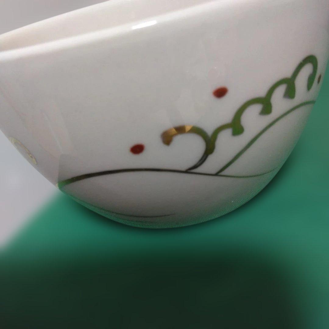 レトロ白地に手描き金色模様の注ぎ口付葛餡器 15個セット〔5個セットから可能］