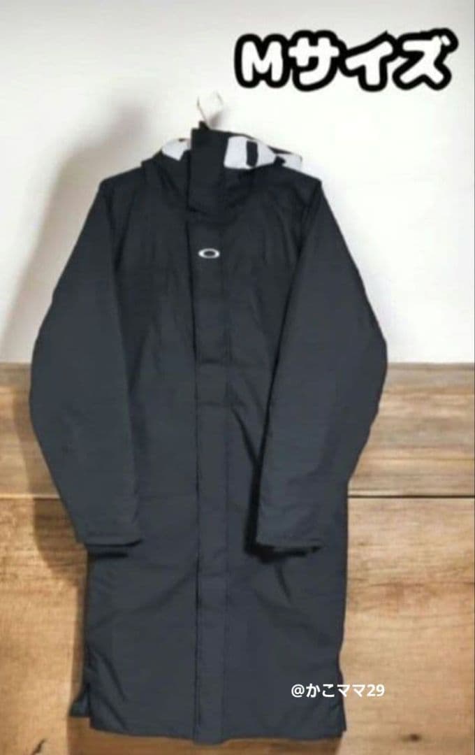 出品6日まで【新品未使用】オークリー　ロングコート Mサイズ ベンチコート 黒