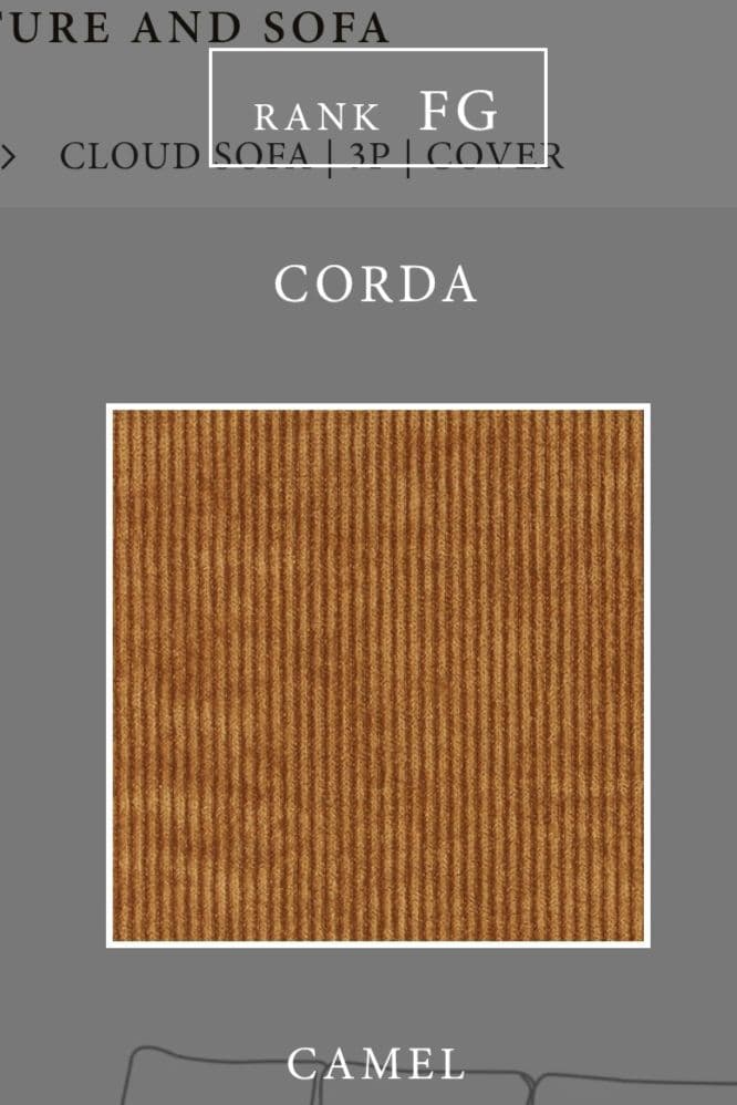 モモナチュラル クラウドソファカバー ３Ｐ