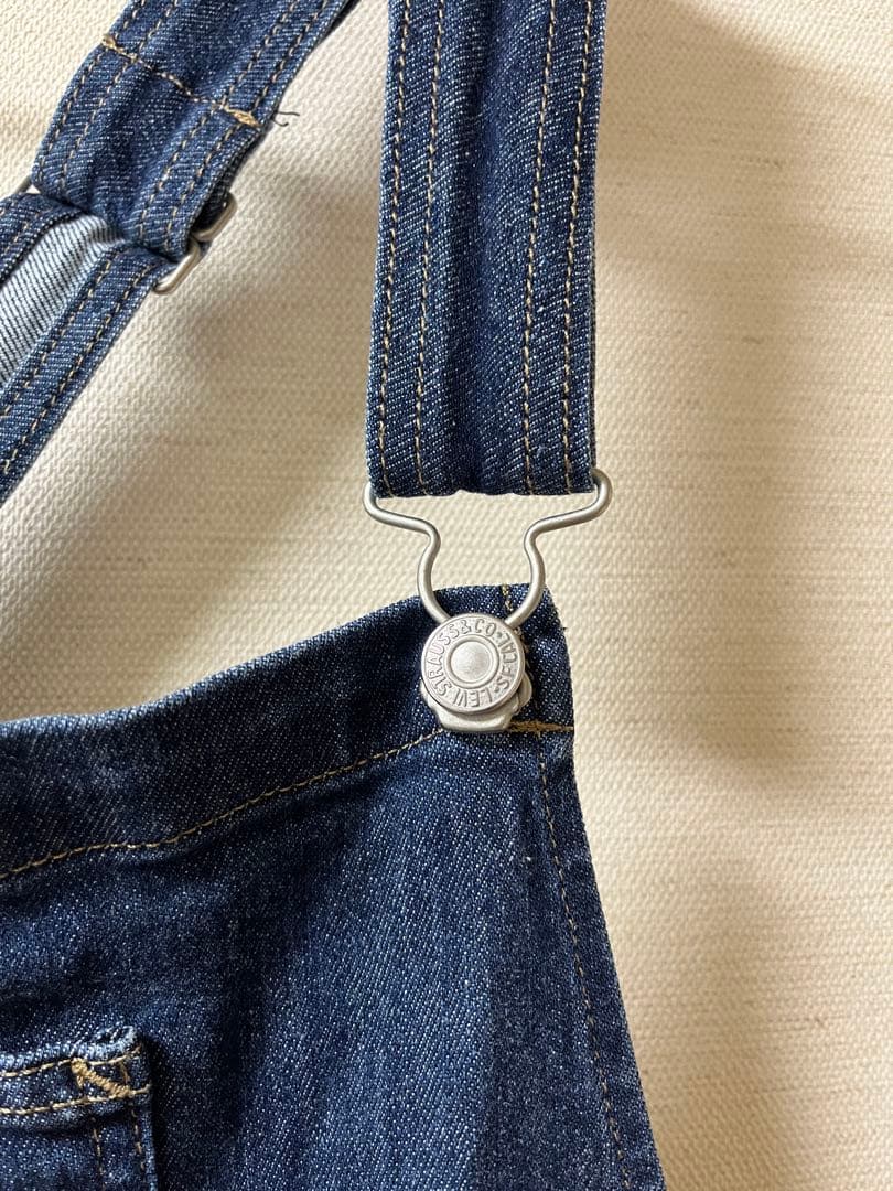 希少サイズ Levi's リーバイス デニムオーバーオール レディース 22W