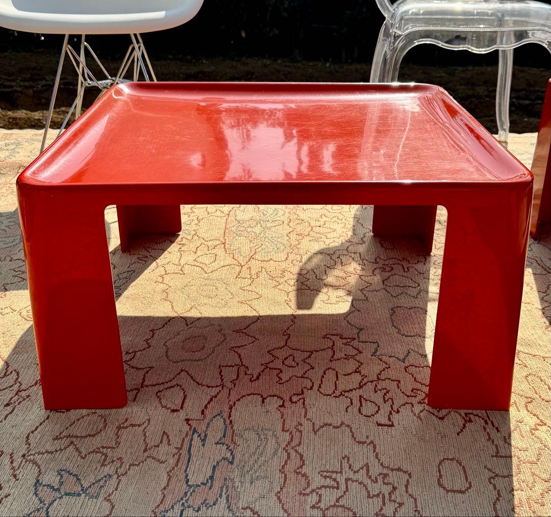 マリオ・ベリーニ アマンタ テーブル 赤 B&B Italia ヴィンテージ