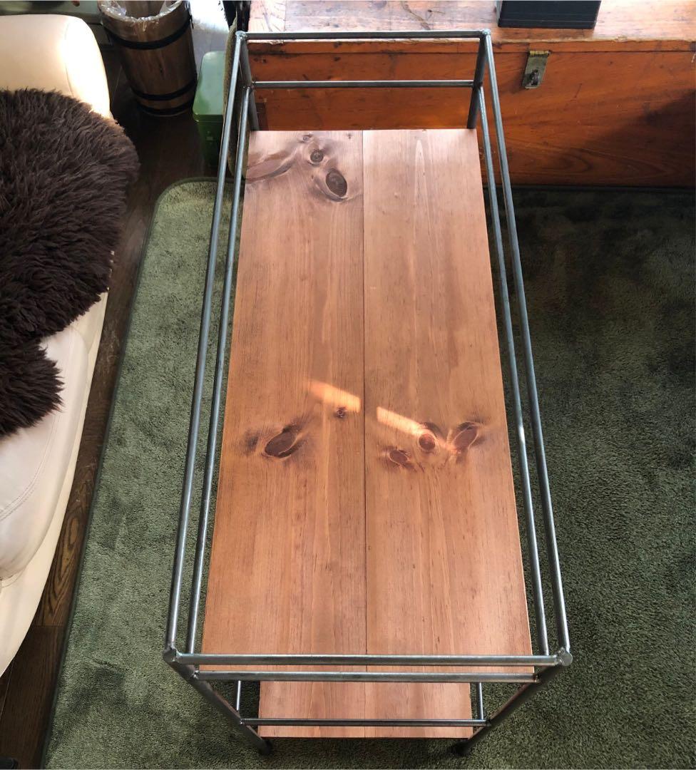 アイアン家具　レコードラック　シェルフ  男前　無骨　ハンドメイド　モダン