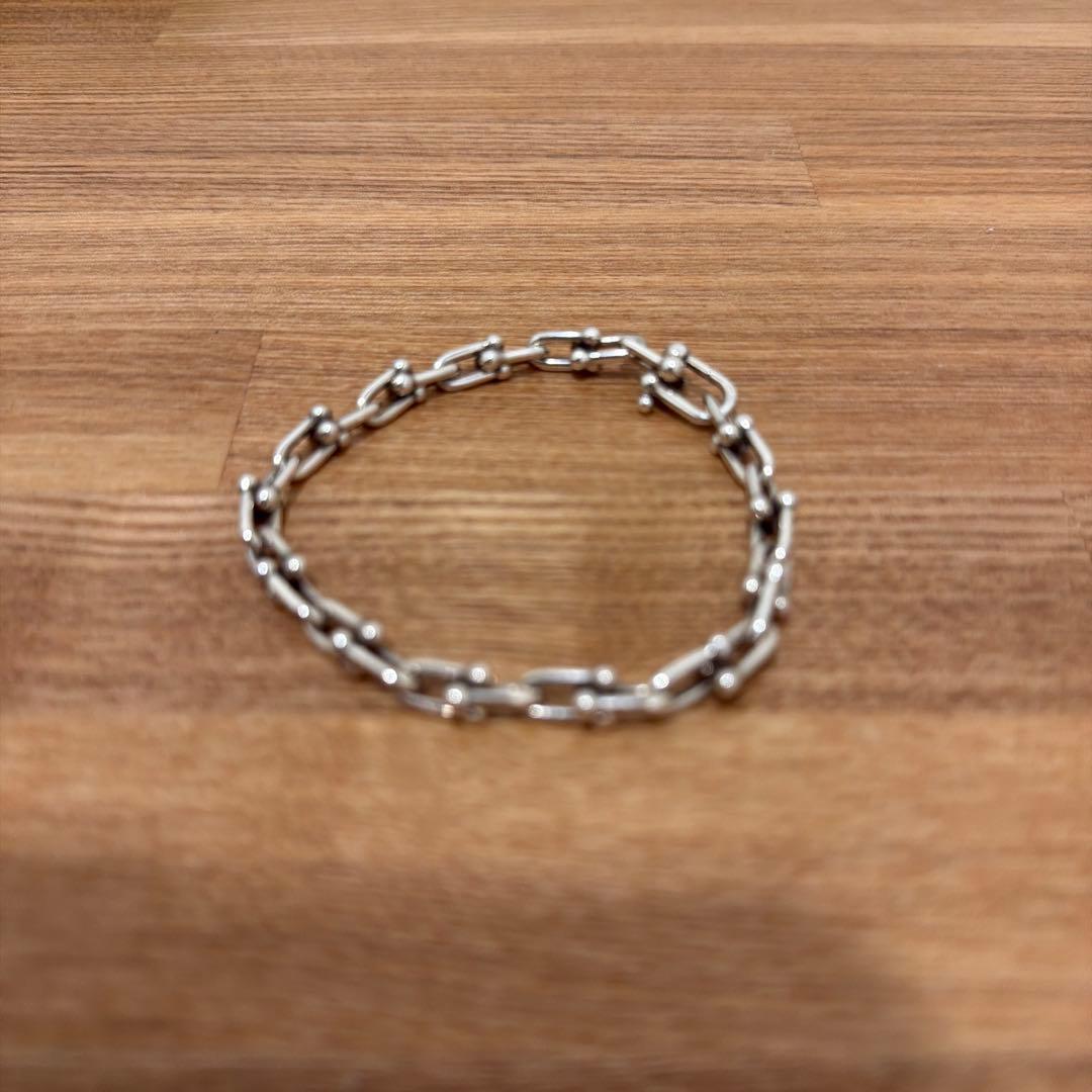 Tiffany & Co. ハードウェアシルバーリンクブレスレット　当日発送可
