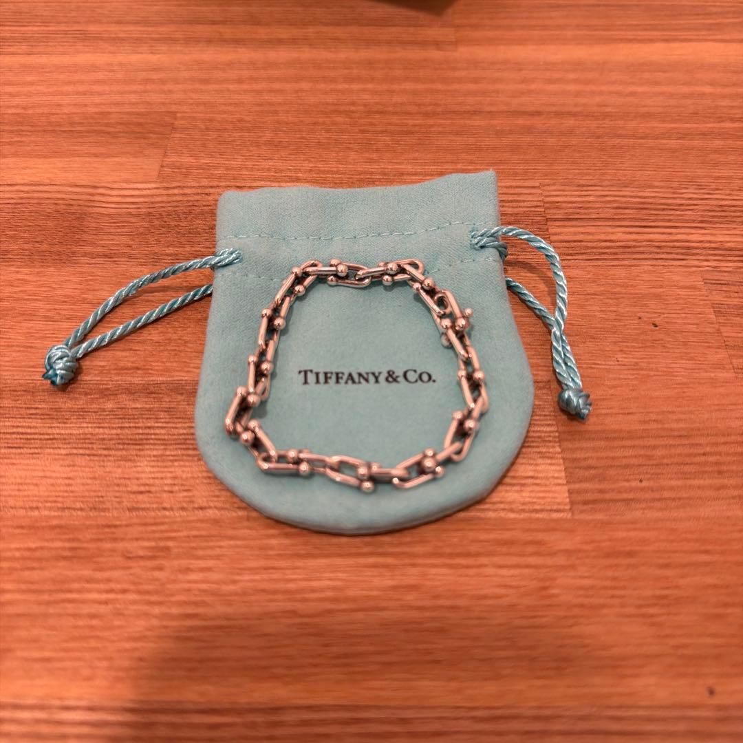 Tiffany & Co. ハードウェアシルバーリンクブレスレット　当日発送可