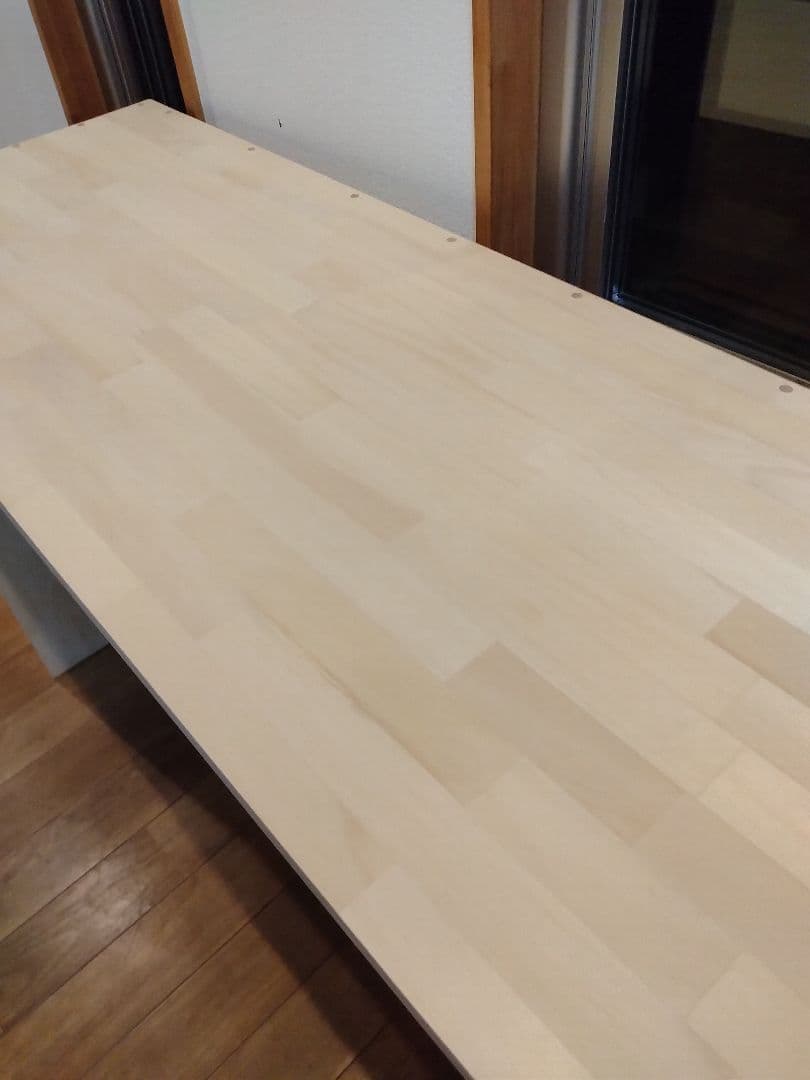 木製　ハンドメイド　オーダー　コの字　テーブル　カウンター　棚　シェルフ