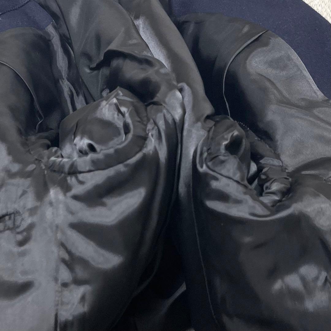 美品 Theory セオリー チェスターコート ウール カシミヤ ネイビー