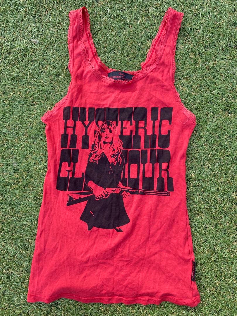 00s OLD HYSTERIC GLAMOUR タンクトップ 赤　y2k