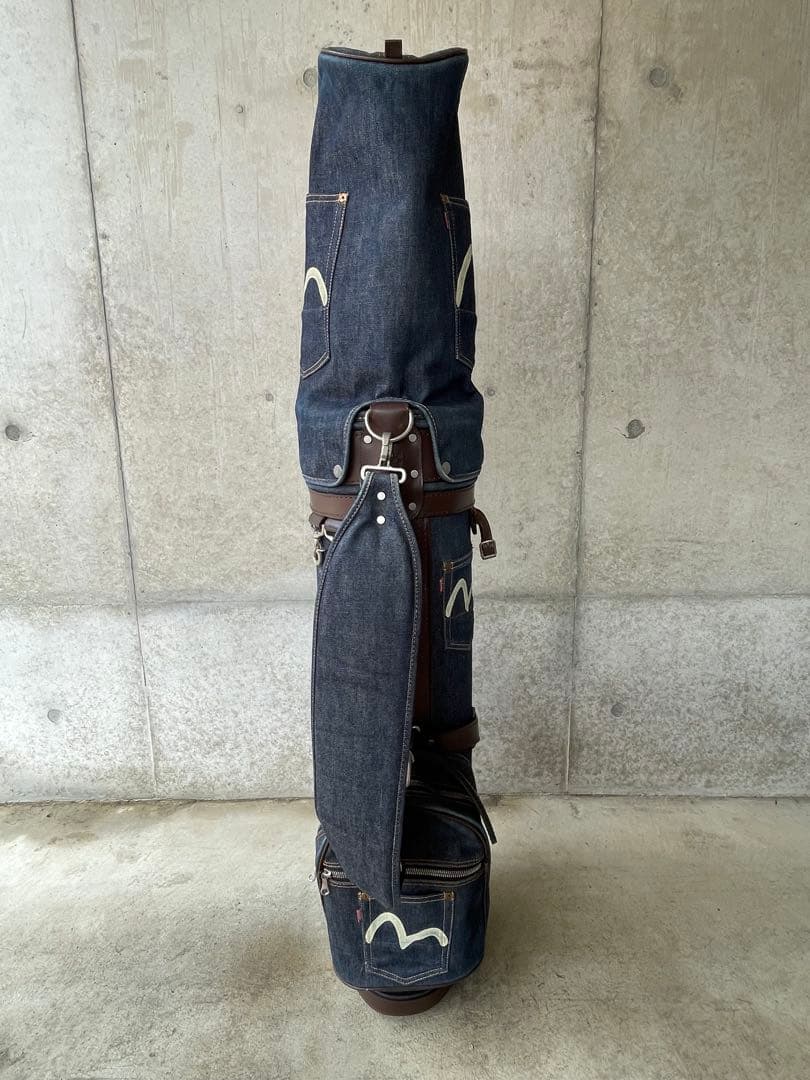 希少 EVISU　エヴィス ゴルフ　キャディバッグ　山根氏サイン入り