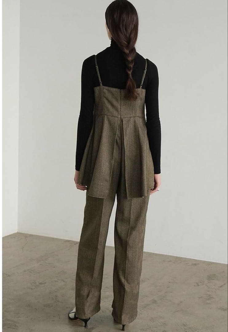 サロペット・オーバーオール・オールインワン CLANE PEPLUM BUSTIER ALL IN ONE