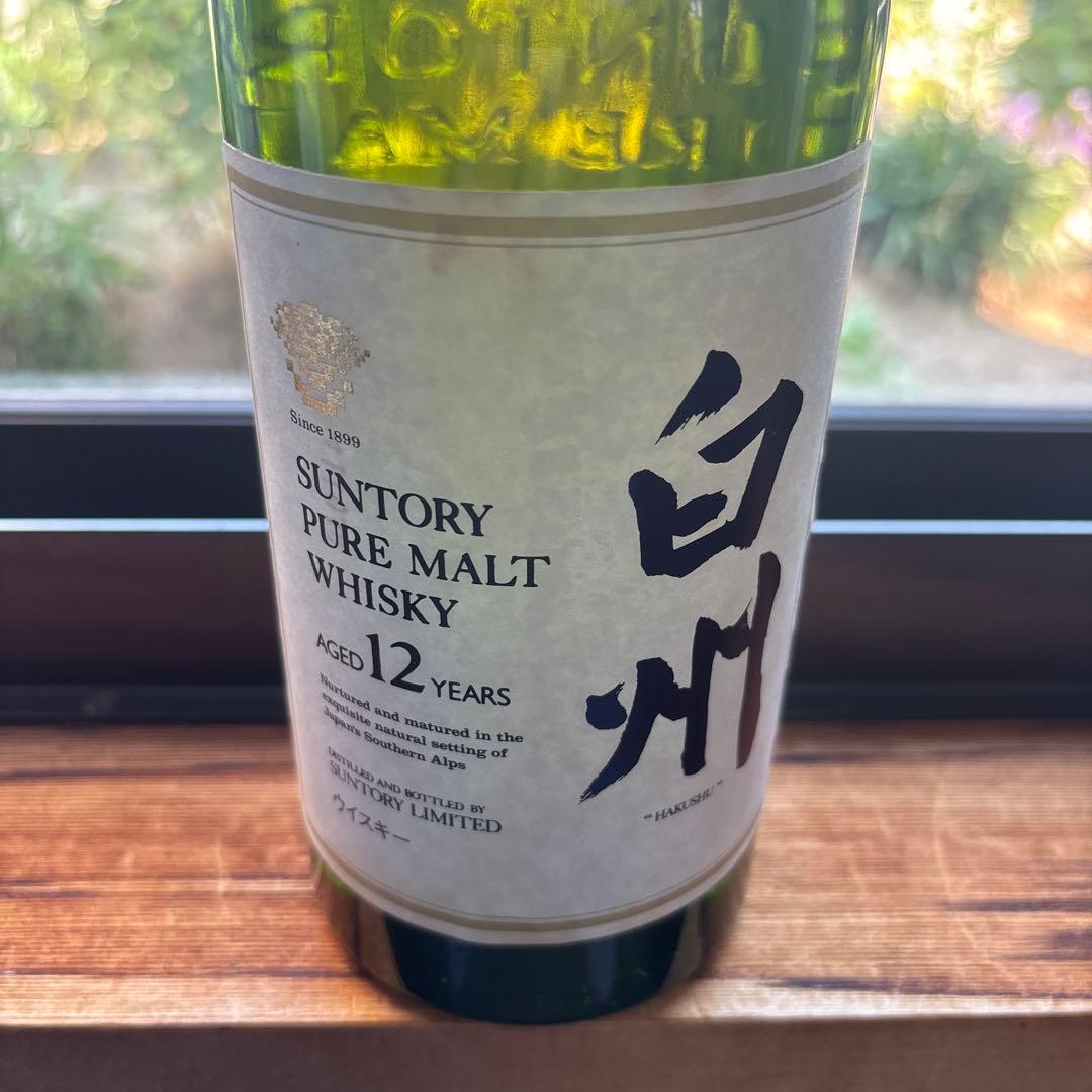 suntory 白州 12年 ピュアモルトウイスキー 未開封