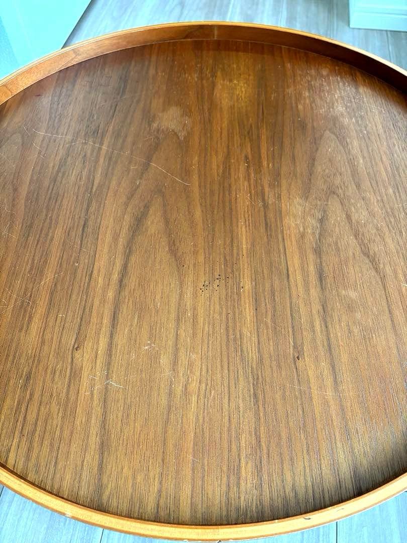 【アクタス】ドラムス 円形木製テーブル 約60cm