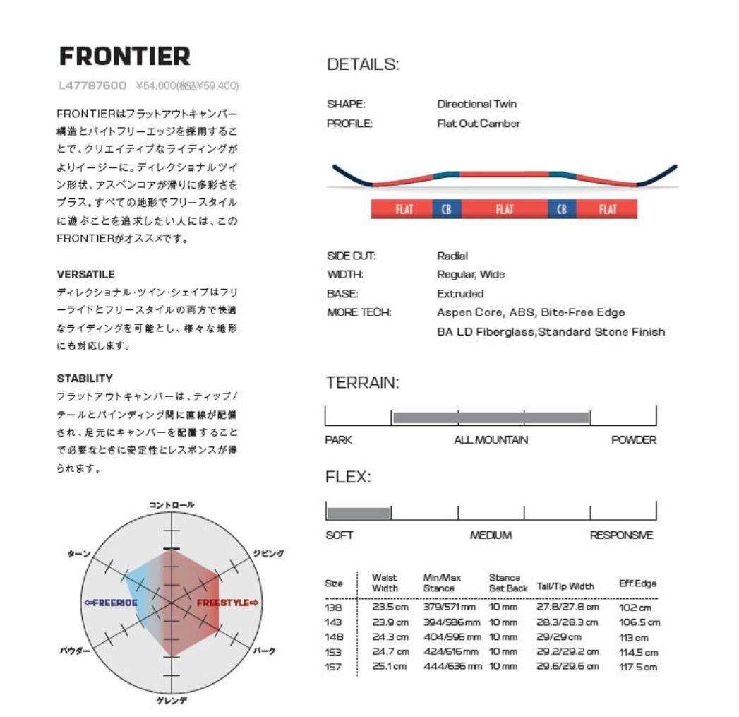 SALOMON FRONTIER 148 スノーボード