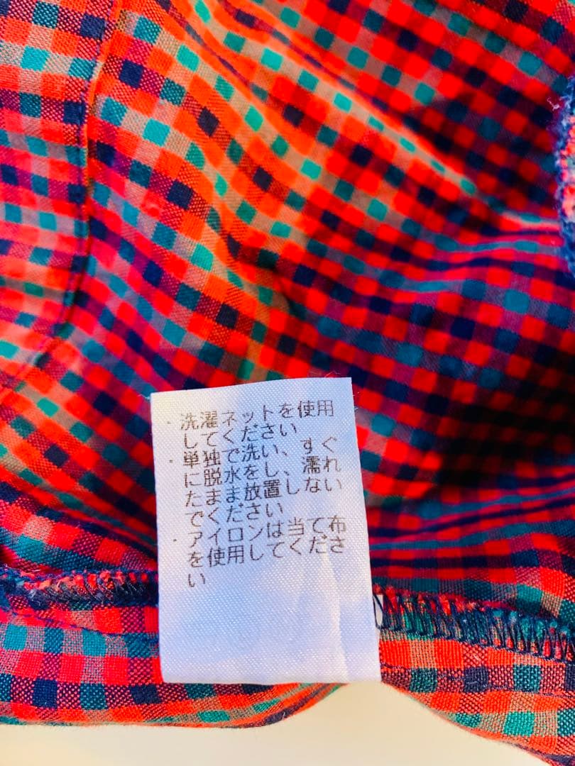 ⭐︎美品⭐︎familiar⭐︎ワンピース⭐︎ジャンパースカート⭐︎赤チェック⭐︎80cm