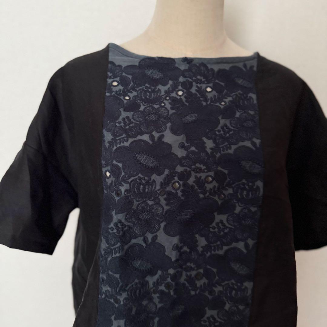 ミナペルホネン　smile flower タックプルオーバー