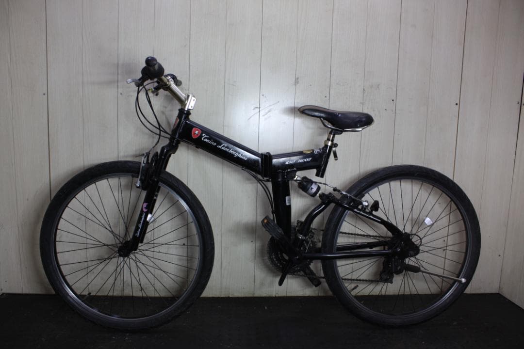 ランボルギーニ 26型 アルミ 18速 440mm Wサス付き 折り畳みMTB