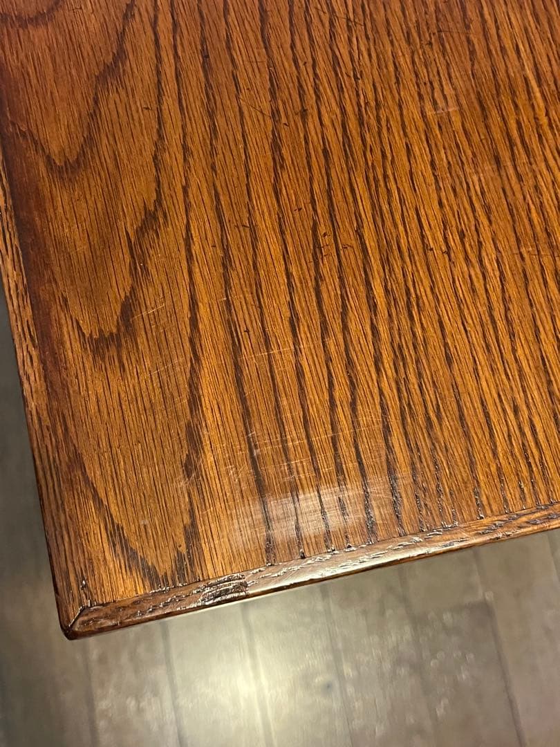 英国アンティーク レプリカ ダイニング テーブル 伸長式 エクステンション 木製