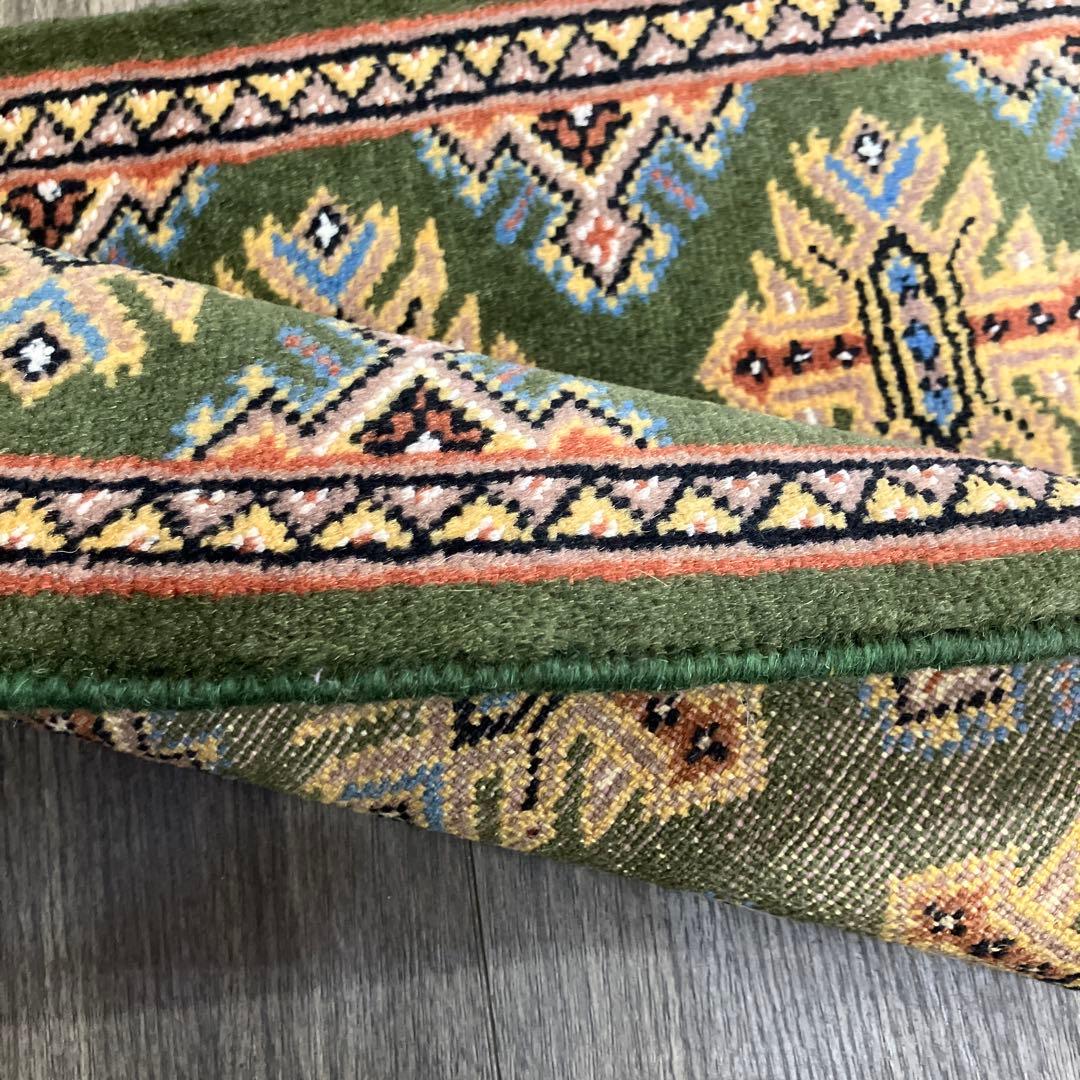 63x48cmパキスタン手織り絨毯玄関マットsaleアウトレット