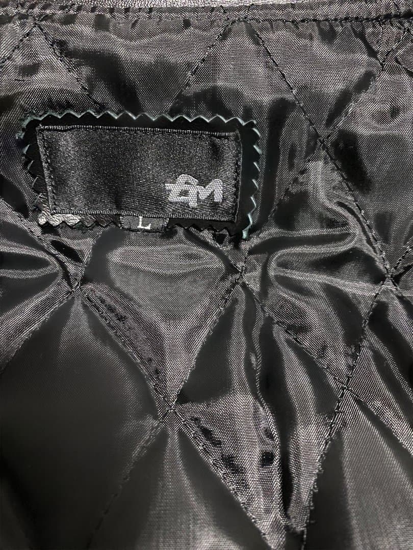 黒　牛革　レザーシングルライダースジャケット(韓国製) サイズ　L