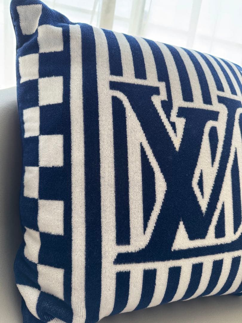 LOUIS VUITTONストライプロゴ クッション 保存袋付き