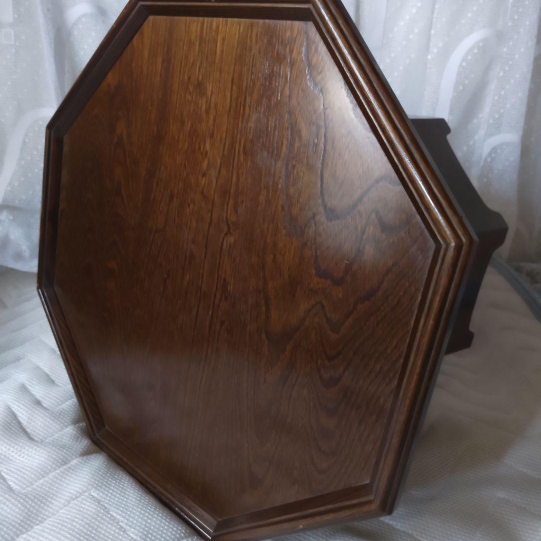 昭和レトロ　民芸家具　八角膳　ミズメザクラ　飾り台　花台　座卓机　当時物