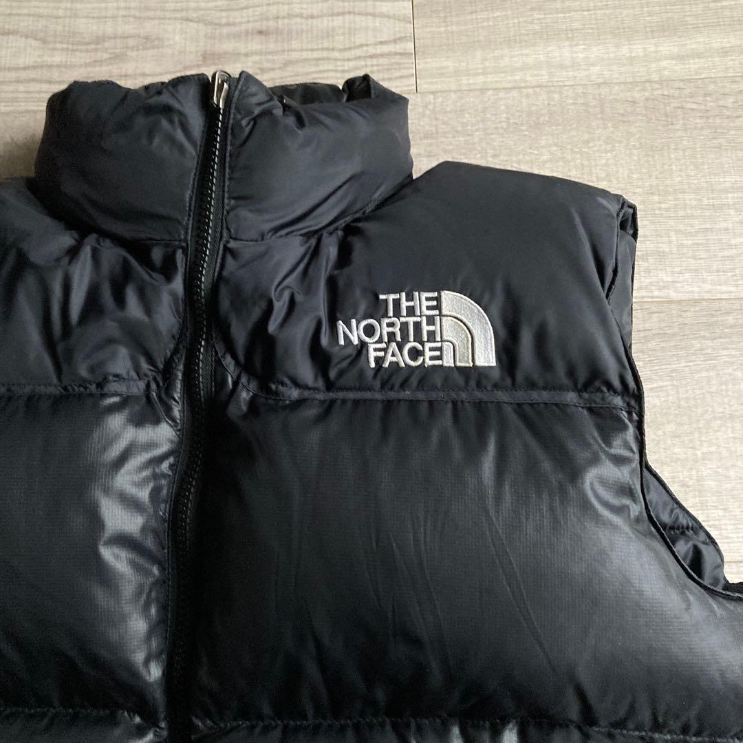 ノースフェイス ヌプシ ダウンジャケット ベスト レディース M センターロゴ
