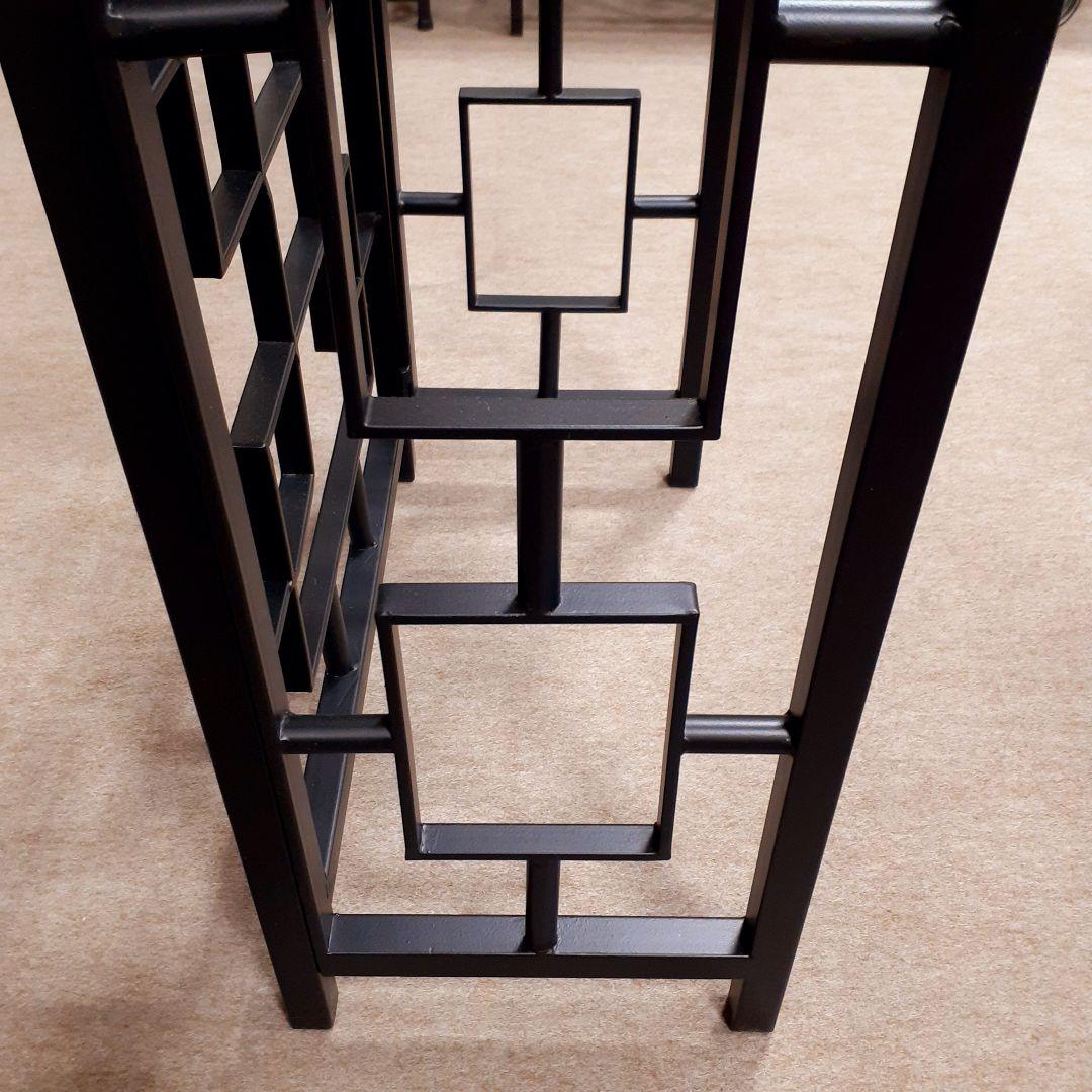 輸入家具　天然大理石使用　『アイアン・コンソールテーブル』　モダンスタイル