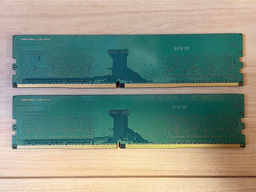 中古 SAMSUNG DDR4 メモリ 8GB×2枚 2400MHz