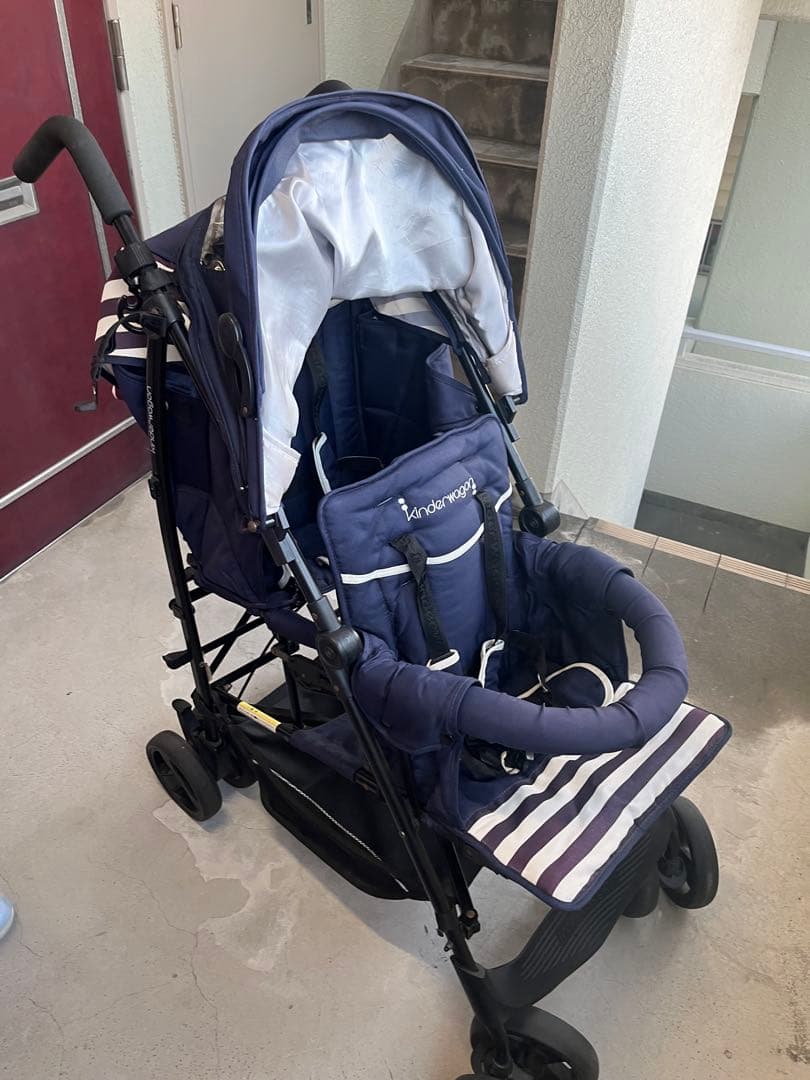 【2人乗りベビーカー】キンダーワゴンDUOシティHOP 日本育児