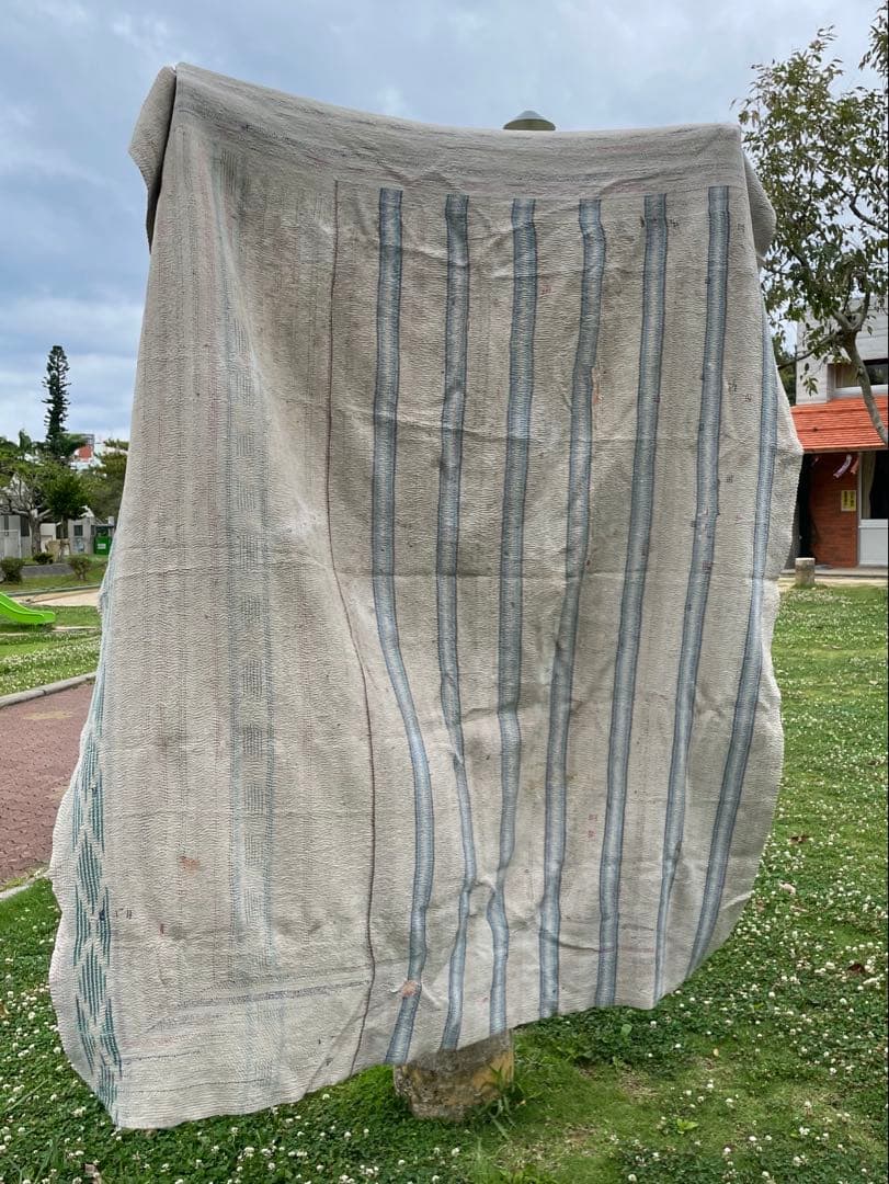 ꕥ未使用※ハギレꕥヴィンテージラリーキルト花柄パッチワークカラフル刺し子