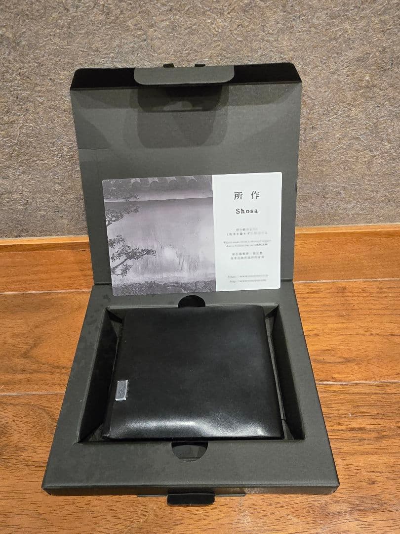 美品！所作　ショートウォレット2.0　ブラック