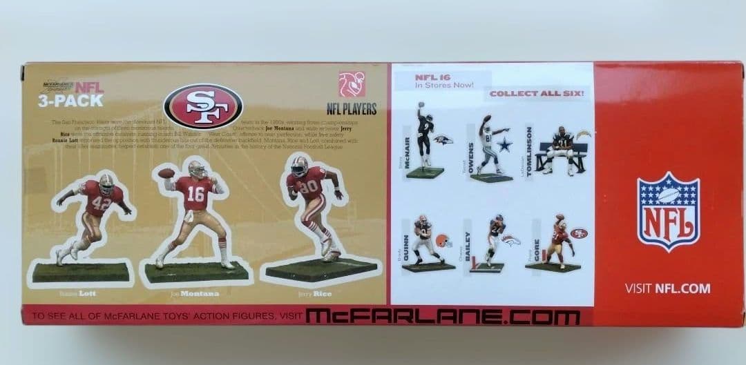 チ*マ様 (限定品/未開封品)マクファーレンNFL 3-Pack/49ers フ