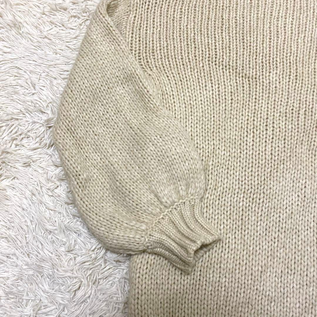 ロシャス　タートルネック　ニット　セーター　ウール　ハイネック　オーバーサイズ