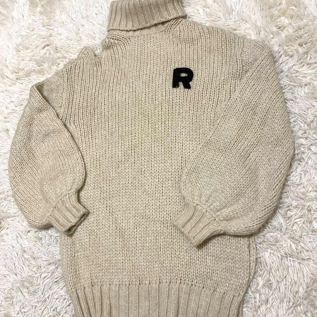 ロシャス　タートルネック　ニット　セーター　ウール　ハイネック　オーバーサイズ