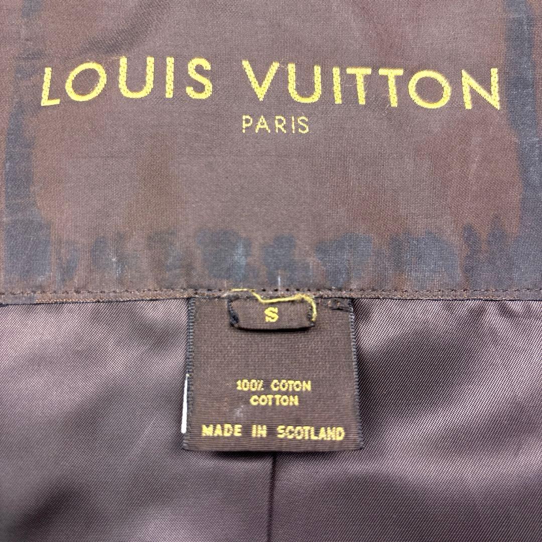 ルイヴィトン トレンチコート ゴム引きコート マッキントッシュ S モノグラム