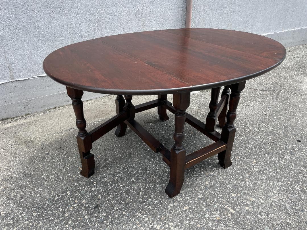 ★ 昭和 レトロ 家具 ダイニングテーブル 松本民芸家具 机 テーブル 折り畳み