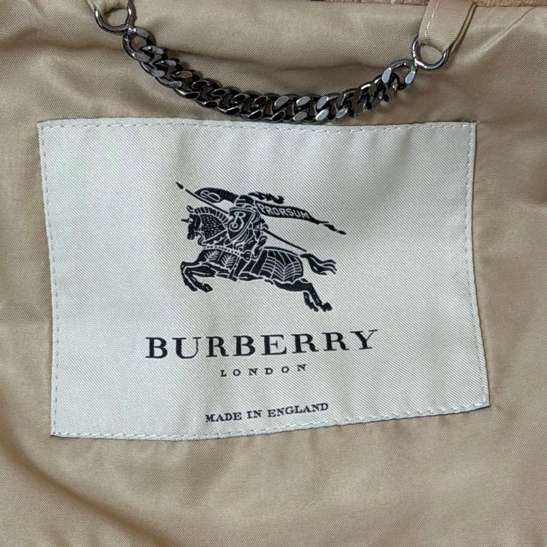 ☆極美品☆バーバリー　ダッフルコート　ヘリンボーン　ハニーベージュ　38M