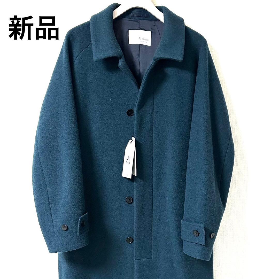 【新品タグ付】 A+ TOKYO 140S 撥水 メルトン バルカラーコート