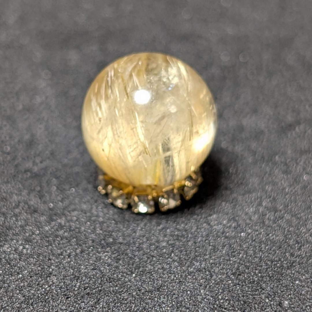 一点物 シャトヤンシー効果も出ている タイチンルチル 10ミリ 粒売り