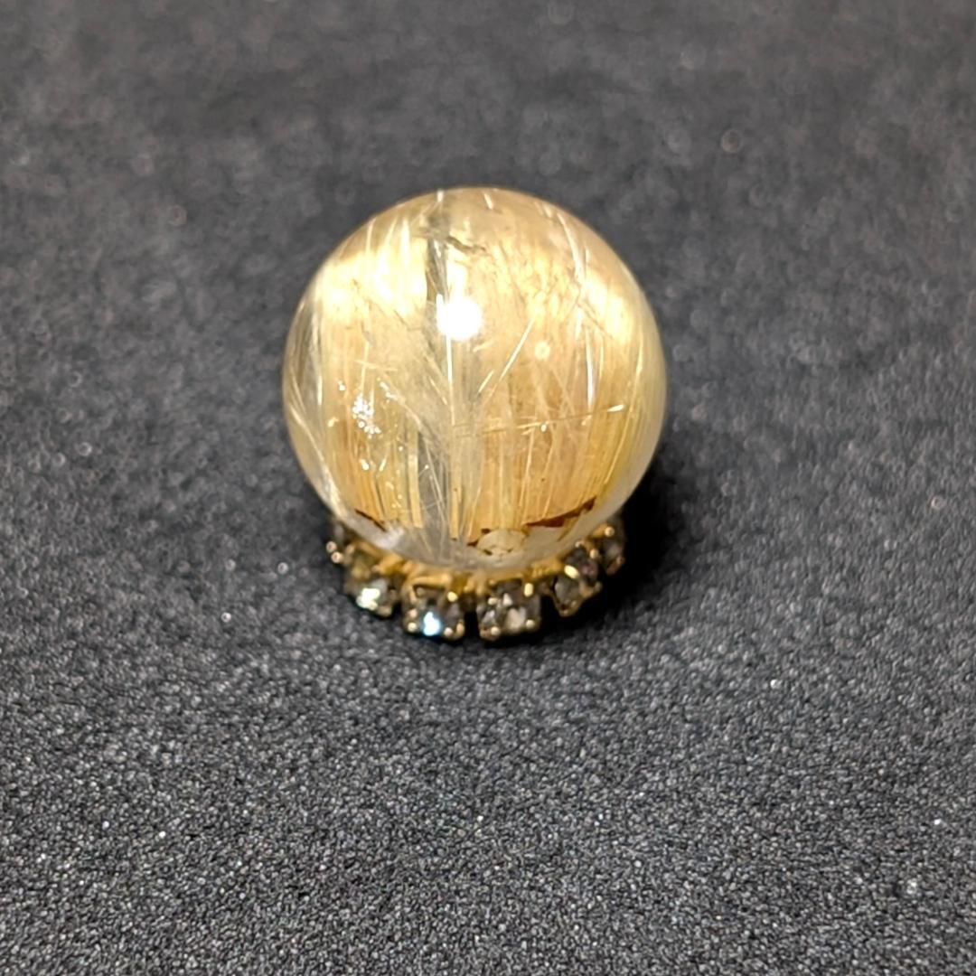 一点物 シャトヤンシー効果も出ている タイチンルチル 10ミリ 粒売り