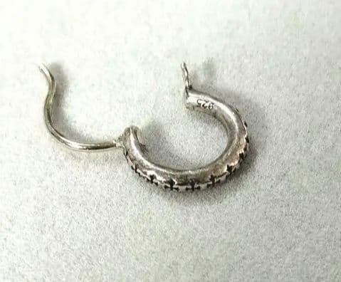 【超貴重】クロムハーツ HOOP TFL SML シルバー ピアス メンズ