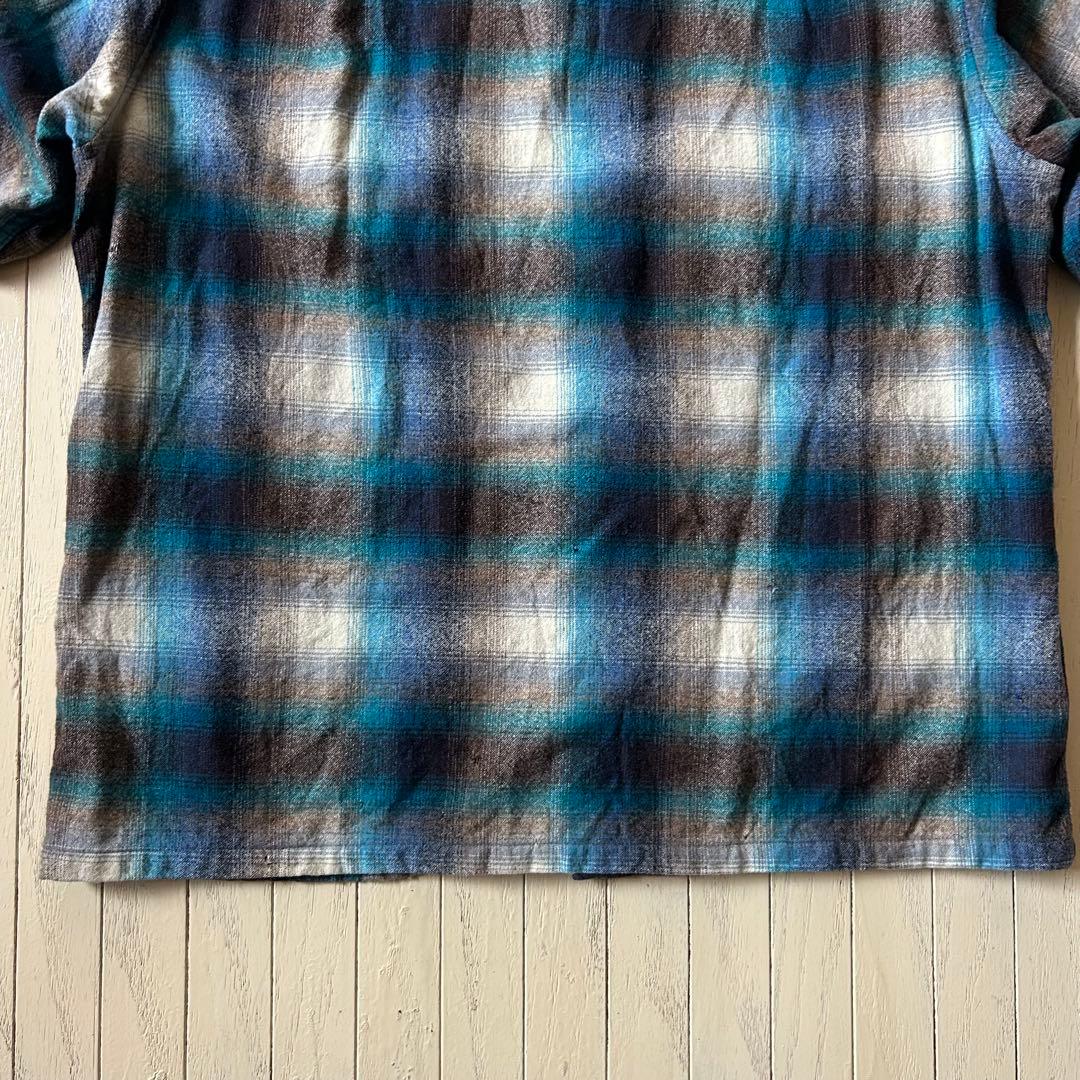 ド級スペシャル 70s ペンドルトン ボードシャツ 青オンブレ USA製 FJ氏