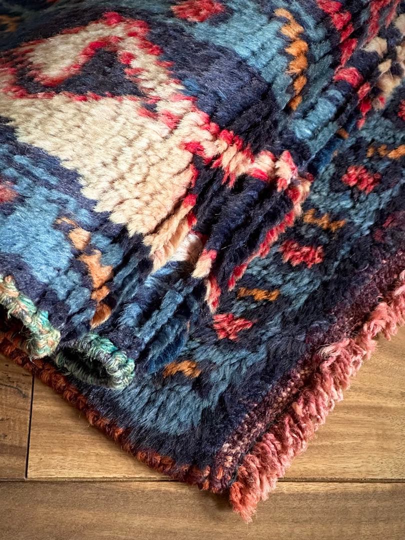 トライバルラグ　ヴィンテージラグ　ジャフクルド　希少サイズ　プリミティブアート