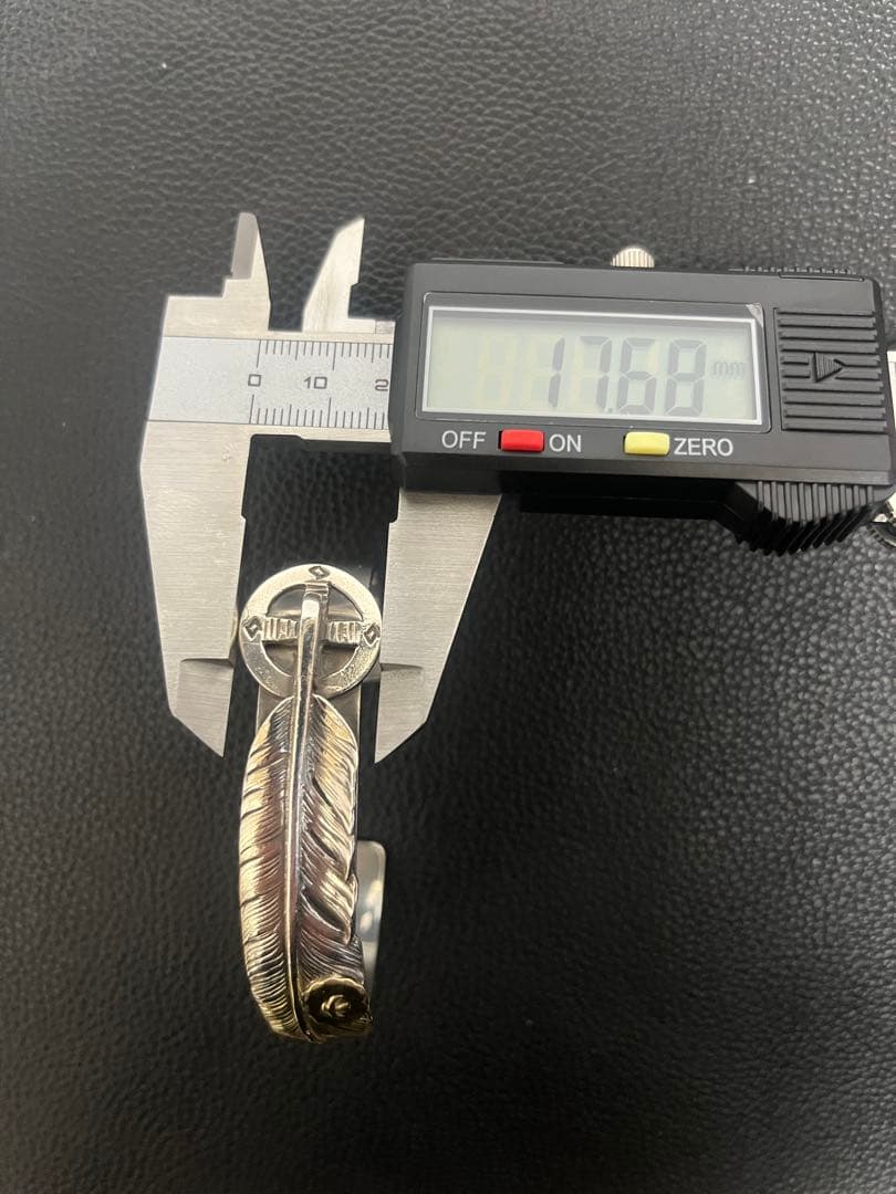 goro's ゴローズ　金メタル付き特大フェザーブレス　特注　Mサイズ