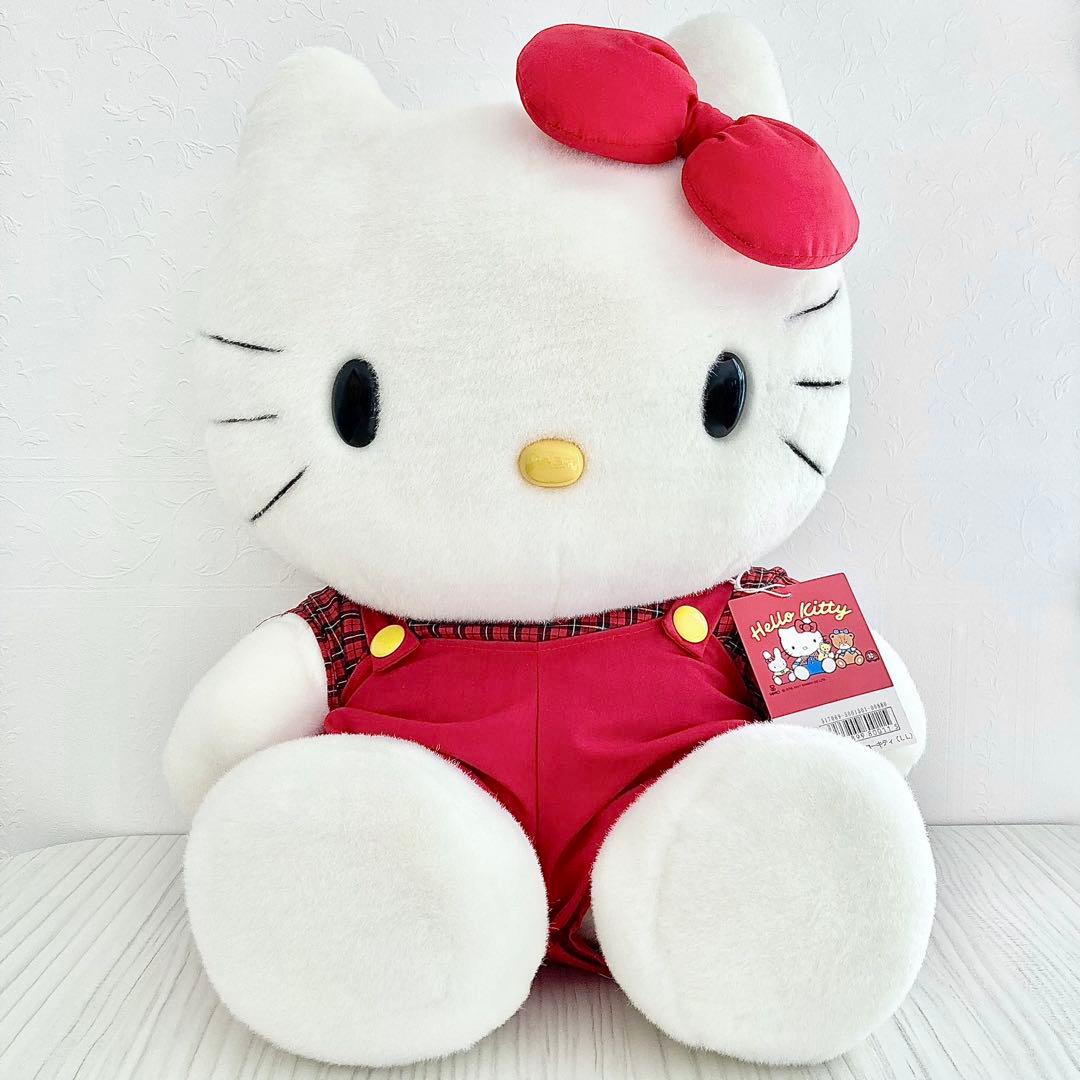 J*1様 ❤️美品 未使用 当時物 オーバーオール ハローキティぬいぐるみ (L